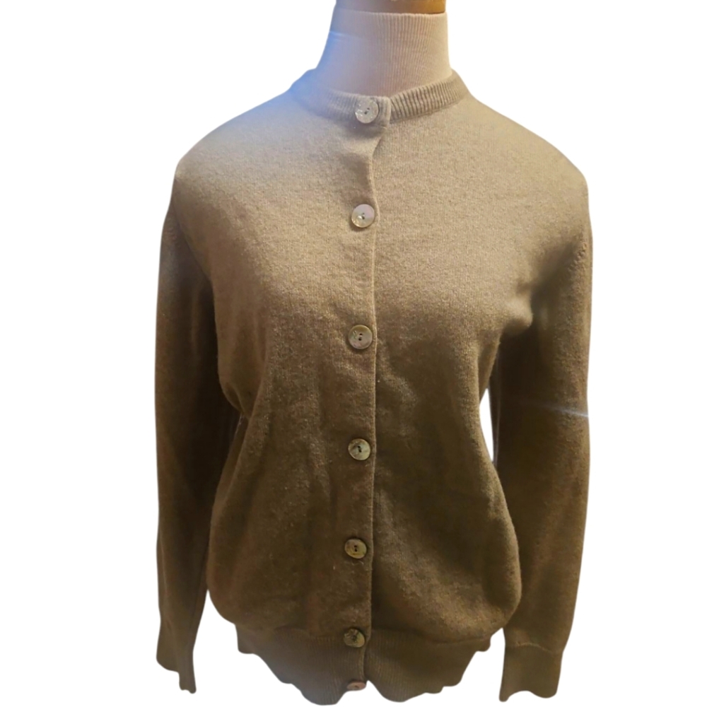 Vintage Orvis By Jacques De LOUX button Up Cardigan Cashmere